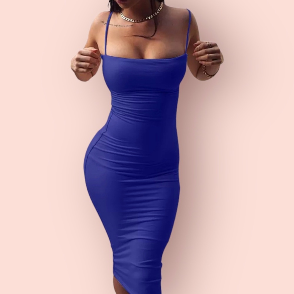 Royal Blue MIDI Dress